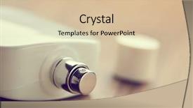  Presentation with glass bottle packaging - Presentation theme consisting of cosmetic bottle for perfume background and a lemonade colored foreground