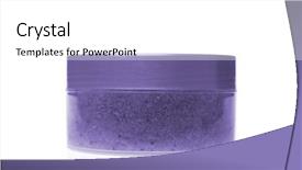  Presentation with bottle - Amazing slide deck having cosmetic bottle isolated on white backdrop and a white colored foreground