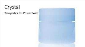  Presentation with cosmetic - PPT layouts with cosmetic bottle isolated on white background and a white colored foreground