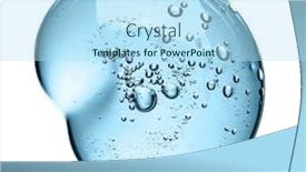  Presentation with quality product - Beautiful presentation design featuring cosmetic cream gel texture isolated backdrop and a sky blue colored foreground