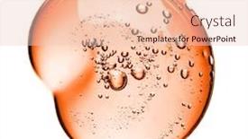  Presentation with quality product - PPT layouts with cosmetic cream gel texture isolated on white background close up of green transparent drop of skin care product high quality background and a lemonade colored foreground