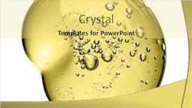  Presentation with quality product - Audience pleasing theme consisting of smudge - cosmetic cream gel texture isolated backdrop and a yellow colored foreground