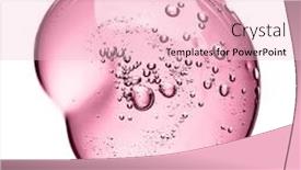  Presentation with quality product - Cool new slide deck with lotion soap - cosmetic cream gel texture isolated backdrop and a lemonade colored foreground