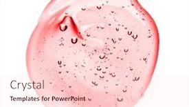  Presentation with quality product - PPT layouts with ointment - cosmetic cream gel texture isolated background and a lemonade colored foreground