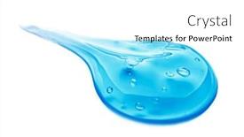  Presentation with quality product - Amazing PPT theme having cosmetic cream gel texture isolated on white background close up of green transparent drop of skin care product high quality backdrop and a white colored foreground