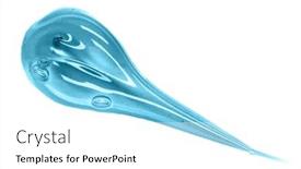  Presentation with quality product - Beautiful PPT theme featuring body fluid - cosmetic cream gel texture isolated backdrop and a white colored foreground