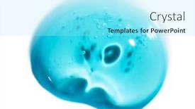  Presentation with quality product - PPT layouts having cosmetic-cream-gel-texture-isolated background and a arctic colored foreground