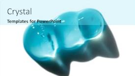  Presentation with quality product - Theme with cosmetic-cream-gel-texture-isolated background and a arctic colored foreground