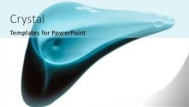  Presentation with beauty cosmetic - Slides enhanced with cosmetic-cream-transparent-liquid-gel background and a arctic colored foreground