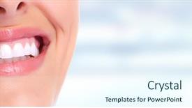  Presentation with beautiful black women smiling - Beautiful presentation design featuring cosmetic dentistry - beautiful woman smile backdrop and a  colored foreground