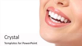  Presentation with beautiful black women smiling - Theme enhanced with cosmetic dentistry - beautiful young smiling woman background and a sky blue colored foreground