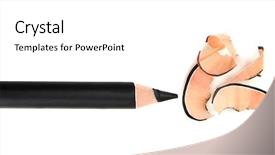  Presentation with cosmetics beauty cosmetic white - PPT layouts having cosmetic pencil and shavings isolated background and a white colored foreground