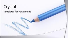  Presentation with cosmetics beauty cosmetic white - Beautiful slide deck featuring cosmetic pencil isolated on white backdrop and a pink colored foreground