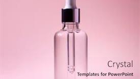  Presentation with pipette - Beautiful PPT theme featuring cosmetic-pipette-with-hyaluronic-acid backdrop and a lemonade colored foreground