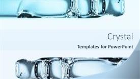  Presentation with pipette - PPT layouts with cosmetic-pipette-with-hyaluronic-acid background and a cool aqua colored foreground