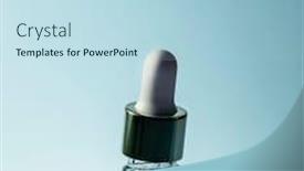  Presentation with serum - Slide set consisting of cosmetic-pipette-with-hyaluronic-acid background and a light blue colored foreground