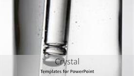  Presentation with pipette - PPT theme with cosmetic-pipette-with-hyaluronic-acid background and a light gray colored foreground