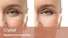  Presentation with cosmetic surgery - Amazing slide set having cosmetic procedure plastic surgery backdrop and a coral colored foreground