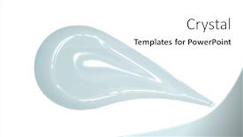  Presentation with lotion - Audience pleasing presentation theme consisting of cosmetic-smears-of-liquid-face backdrop and a white colored foreground