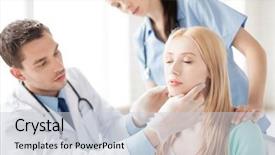  Presentation with plastic - Presentation design enhanced with cosmetics - bright picture of male plastic background and a light gray colored foreground