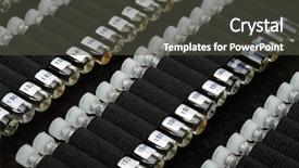  Presentation with perfume analysis - Presentation with datalog - close up of perfume testers background and a tawny brown colored foreground