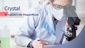  Presentation with beauty products - Theme having chemistry cosmetic - lab chemist checking beauty background and a  colored foreground