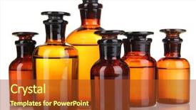  Presentation with bottle - Audience pleasing slide deck consisting of medicine bottles isolated on white backdrop and a crimson colored foreground