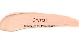  Presentation with cosmetic - Slide deck consisting of cosmetics cremes - cosmetic cream isolated on white background and a lemonade colored foreground