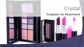  Presentation with cosmetics - Beautiful PPT theme featuring cosmetics isolated on white backdrop and a white colored foreground