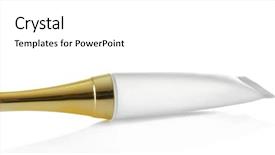  Presentation with cosmetic - Presentation theme with cosmetics packaging - cosmetic tube isolated on white background and a  colored foreground