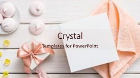  Presentation with next - Amazing presentation theme having cosmetics packaging - white box mockup next backdrop and a lemonade colored foreground