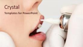  Presentation with ethical desicion making and ethical leadership - Slides with cosmetologist making permanent makeup close background and a lemonade colored foreground