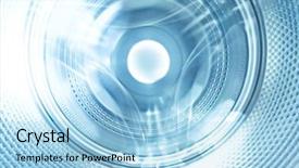  Presentation with traffic light - Slide deck enhanced with cosmic energy - perspective wide angle view background and a light blue colored foreground