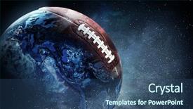  Presentation with cosmic - Theme enhanced with cosmic energy - rugby game concept background and a  colored foreground