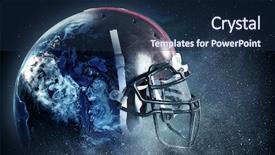  Presentation with cosmic - Slide set enhanced with cosmic energy - rugby game concept background and a  colored foreground