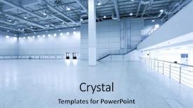  Presentation with modern - Colorful slide deck enhanced with cosmic ray - modern store inside office center backdrop and a light blue colored foreground