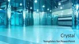  Presentation with modern - Beautiful theme featuring cosmic ray - modern store inside office center backdrop and a  colored foreground