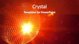  Presentation with party orange color - Slide set with cosmic ray - orange party background background and a crimson colored foreground