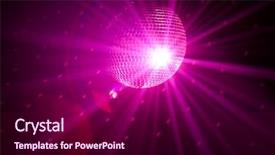  Presentation with party lights - Slides consisting of cosmic ray - party lights background background and a wine colored foreground