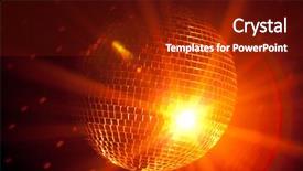  Presentation with party lights - Cool new slides with cosmic ray - party lights disco ball backdrop and a tawny brown colored foreground