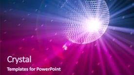  Presentation with cosmic - Audience pleasing slide set consisting of cosmic ray - party lights backdrop and a violet colored foreground