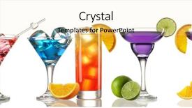  Presentation with cocktail black and white - Colorful PPT theme enhanced with cosmo - cocktail collection isolated on white backdrop and a blonde colored foreground