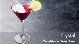  Presentation with dark space - Amazing presentation design having cosmo - cosmopolitan cocktail on dark stone backdrop and a gray colored foreground