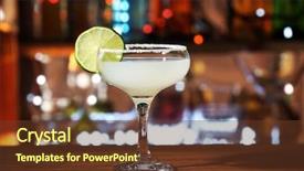  Presentation with cocktail bar - Amazing presentation design having cosmo - glass of cocktail backdrop and a tawny brown colored foreground