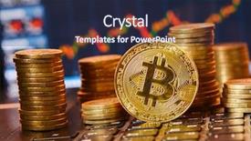  Presentation with bitcoin - Amazing slides having cost management - digital currency bitcoin backdrop and a wine colored foreground