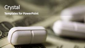  Presentation with cost - PPT theme enhanced with cost of healthcare selective focus background and a dark gray colored foreground