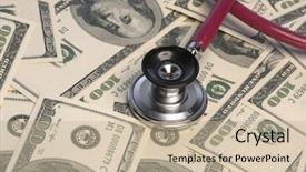  Presentation with cost - PPT layouts with cost of medical healthcare concept background and a mint green colored foreground