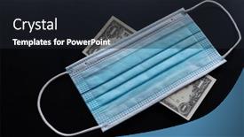  Presentation with corona virus - Beautiful theme featuring cost-of-prevention-corona-virus backdrop and a wine colored foreground