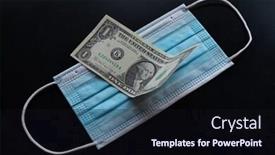  Presentation with corona - Presentation design having cost-of-prevention-corona-virus background and a wine colored foreground