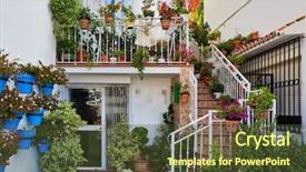  Presentation with michelle obama white house - Amazing PPT theme having costa cafe - typical white houses backdrop and a tawny brown colored foreground